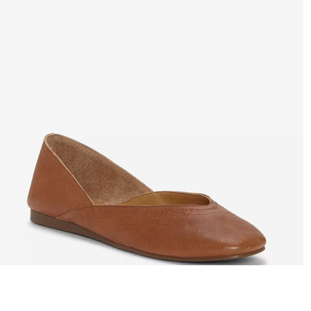 Lucky Brand Brown Leather Loafers with Minimalist Design